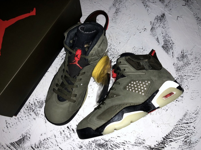 Travis Scott x Air Jordan 6 “Medium Olive” CN1084-200