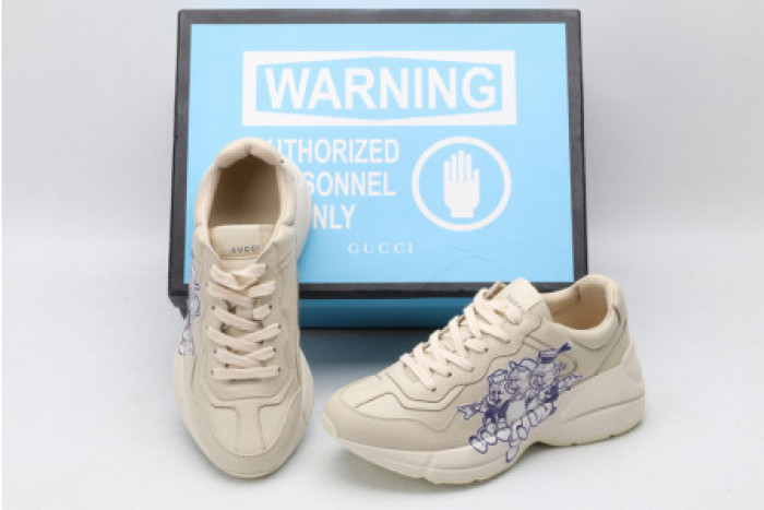 G*u*i rhyton leather sneaker